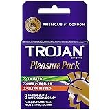 Trojan Pleasure Pack Condom, 3 Count