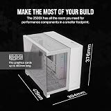 CORSAIR iCUE LINK 2500X RGB Small-Tower mATX Case White Dual Chamber view 7