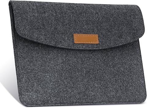 Amazon Co Jp スリーブケース Atic Ipad 10 2 19 Ipad Air 3 10 5 Ipad Pro 10 5 Ipad Pro 9 7 Ipad 9 7 18 17 Ipad Air 2 Ipad Air 9 7 と他の9 10インチタブレット専用 フェルト収納ケース バッグ Dark Gray ポケット付き 内部フランネル