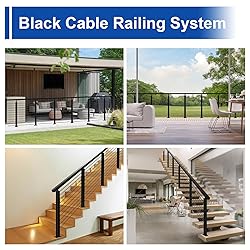 BLIKA Complete Set 36" Cable Railing Post Kit
