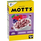 Mott's Very Berry Cereal, Made with Apple Puree, 14.6 oz | 16g Whole Grain per Serving, 12 Vitamins &amp; Minerals, No Colors from Artificial Sources, No Artificial Flavors,