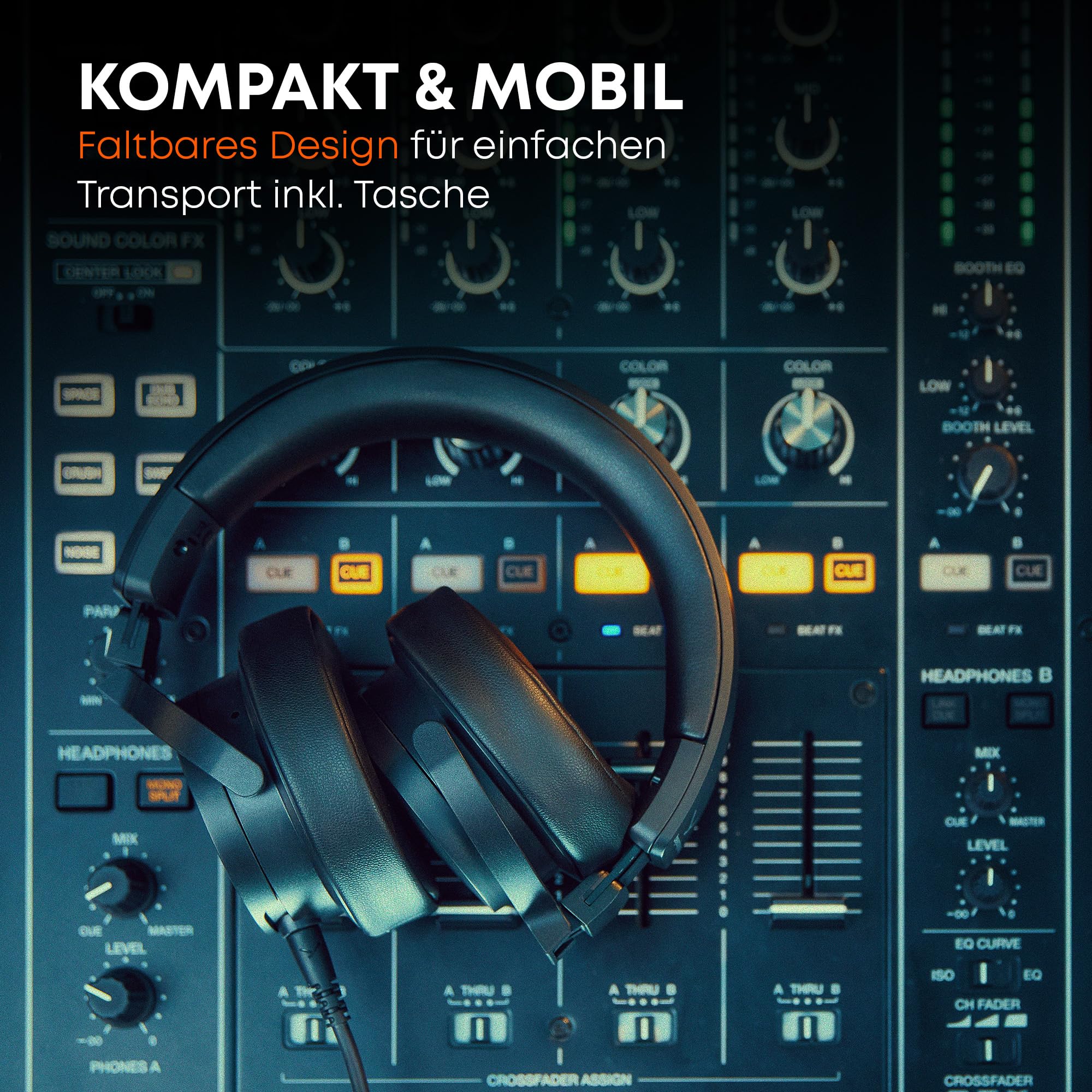 beyerdynamic DJ 300 PRO X Professioneller 2-in-1 DJ-Kopfhörer On-/Over-Ear-Wechsel als Flexibles Style- und Nutzungsfeature für Professionelle DJs 8