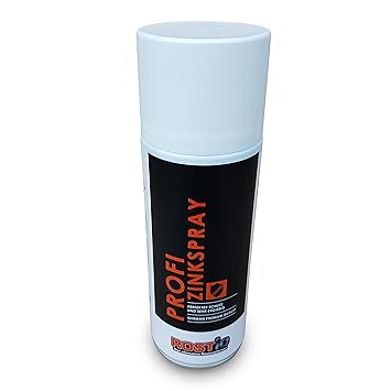 Rostio Profi Zinkspray | Zinkgrundierung | Zinklamellenbeschichtung | Zinklamellenspray für höchsten Korrosionsschutz & Rosts