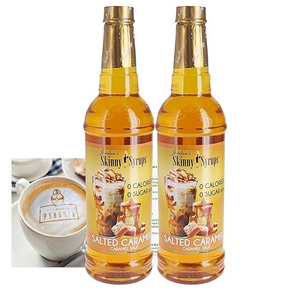 Jordan's Skinny Syrups 0 Calories and No Sugar Salted
