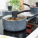 Russell Hobbs Nightfall 20cm Non-Stick Saucepan Induction Steel Lid view 4