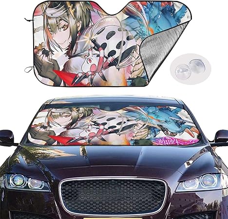 Amazon 蜘蛛ですが なにか 1 サンシェード 車 カーフロントカバー 車用サンシェード 落葉対策 四季対応 遮光 凍結防止カバー 普通車 軽自動車 Suvに適用 夏冬兼用 130x70cm 車 バイク 車 バイク