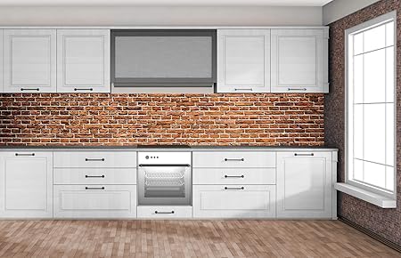 Dimex Line Kuchenruckwand Folie Selbstklebend Alte Ziegelwand Klebefolie Dekofolie Spritzschutz Fur Kuche Premium Qualitat Made In Eu 350 Cm X 60 Cm Amazon De Kuche Haushalt