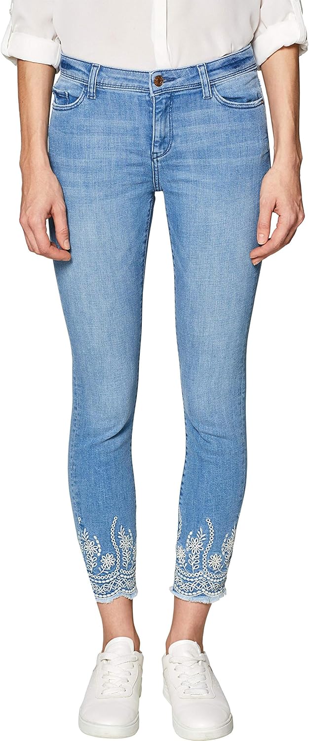 ESPRIT Damen 049EE1B040 Skinny Jeans, 903/Blue Light Wash, W27/L26 (Herstellergröße 27/26