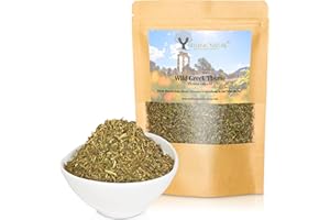 HELLENIC NATURE PREMIUM HERBS AND SPICES WILD GREEK HERBS DRIED PREMIUM QUALITY- from Mount Olympus Handpicked and Air-Dried in DoyPack with ZipLock for Awesome Freshness and Aroma - Mediterranean Seasoning (1.41 Ounce (Pack of 1), Thyme)