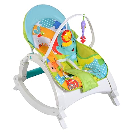 Baby Grow Fiddle Diddle Baby Bouncer Cum Rocker (Multi Color)