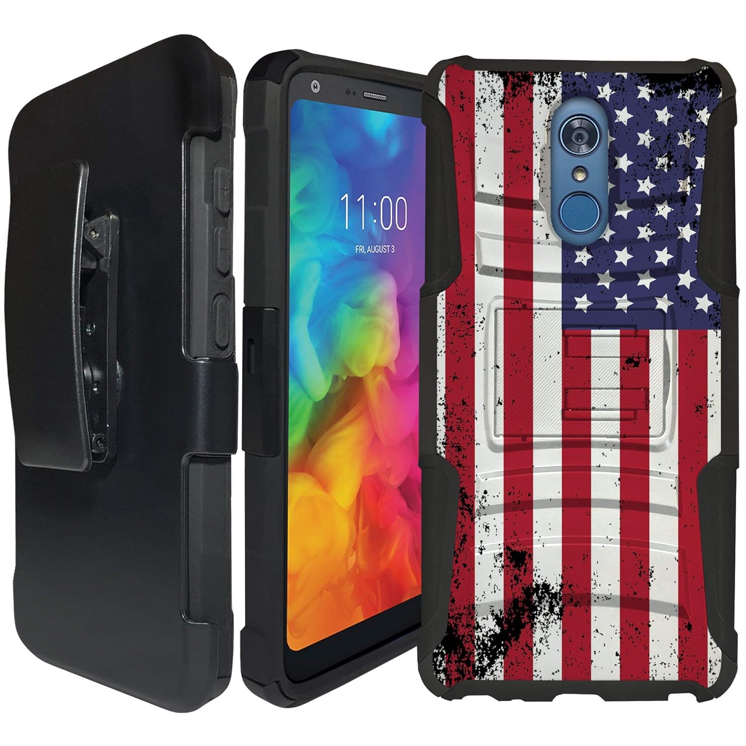 Best lg rebel 2 dual layer case flag