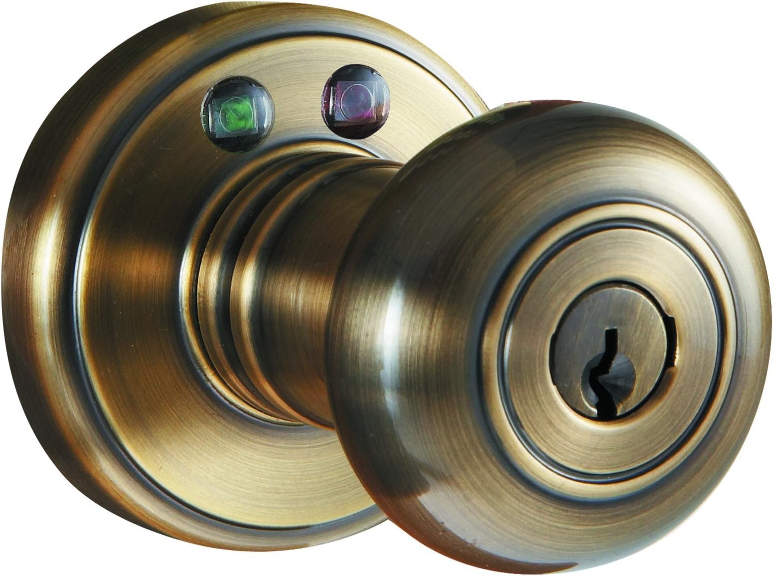Morning Industry RKK-01AQ Radio Frequency Remote Door Knob, Antique Brass