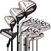 KVV Men Complete Golf Clubs Set, 7/11 Piece Full Golf Club Set with/Without Stand Bag, Right &amp; Left Handed All Golf Clubs for Men Beginner