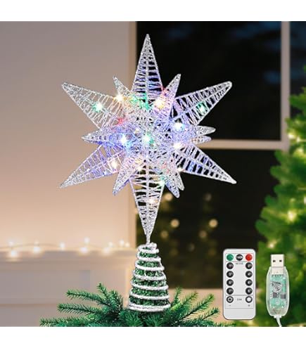 Amazon.com: Kurt Adler 13.25-inch Multicolor RGB Holographic Star