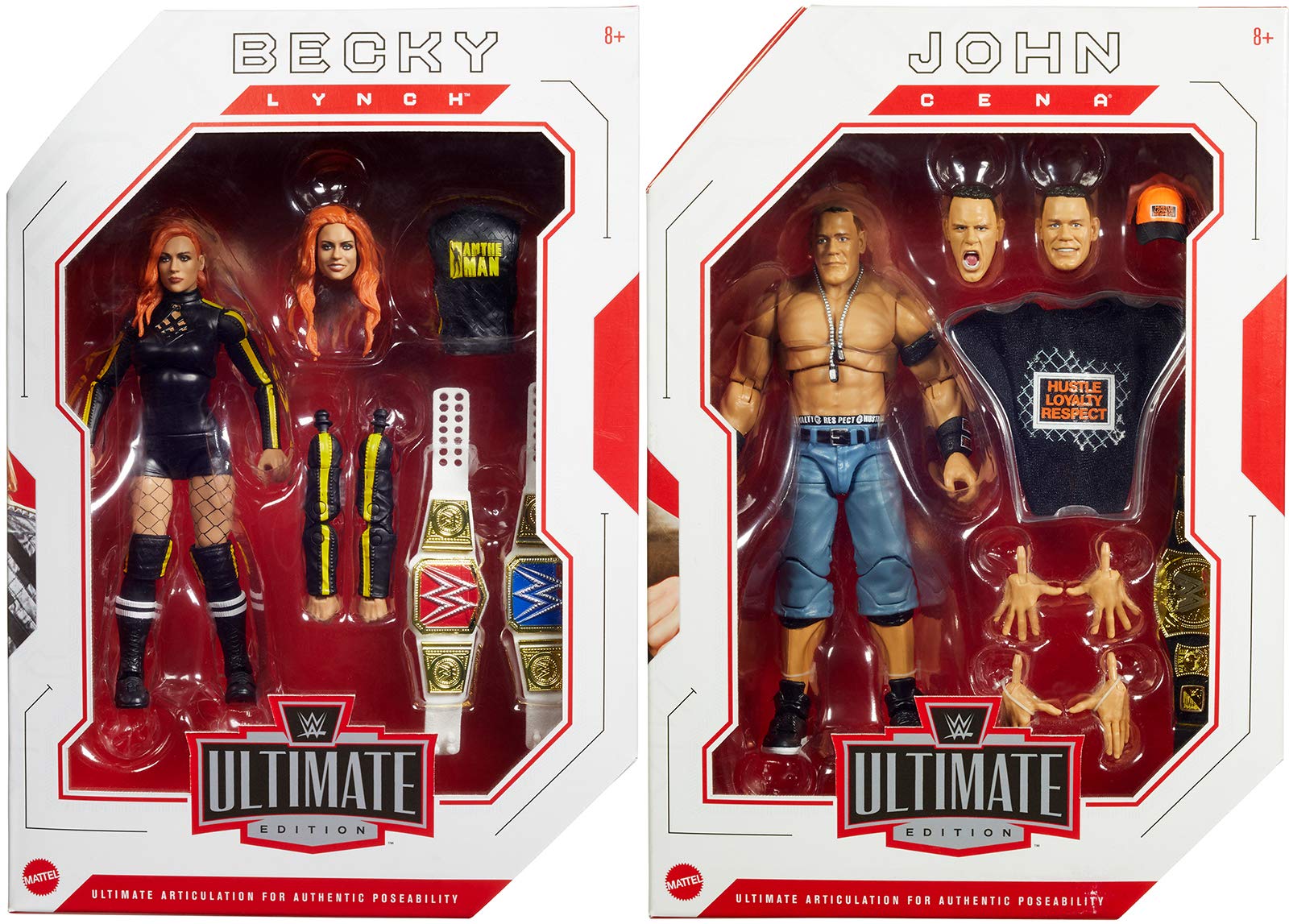 Ringside Package Deal Becky Lynch & John Cena - WWE Ultimate Edition Series 5 WWE Mattel Toy Wrestli
