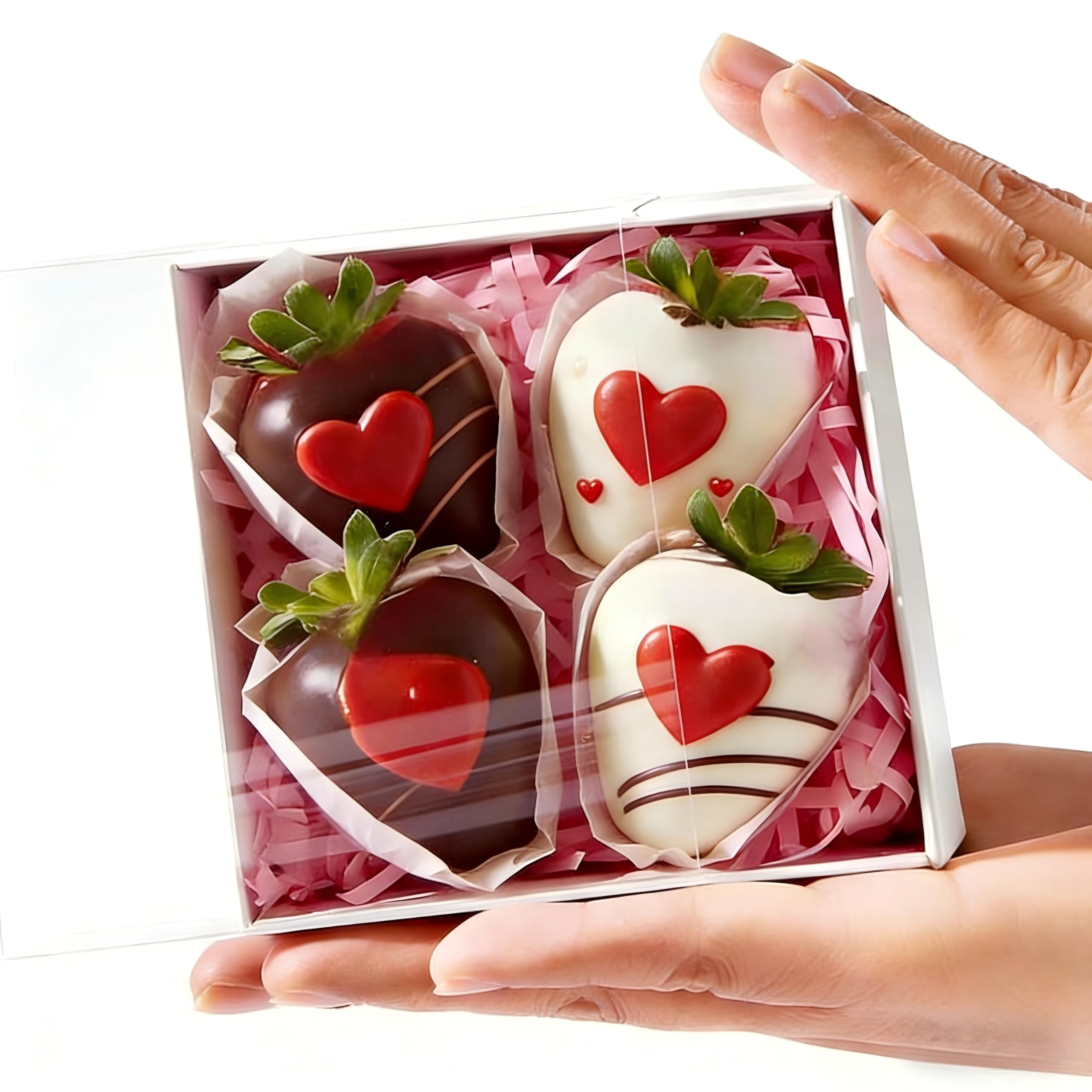 Photo 1 of 12 Pack 4x4x2 Inch White Drawer Gift Boxes for Cookies, Macarons & Desserts - Food-Safe Bakery Packaging, Christmas Holiday Treat Boxes, Wedding Party Favors, Truffle Donut Display Case (Ships Flat)