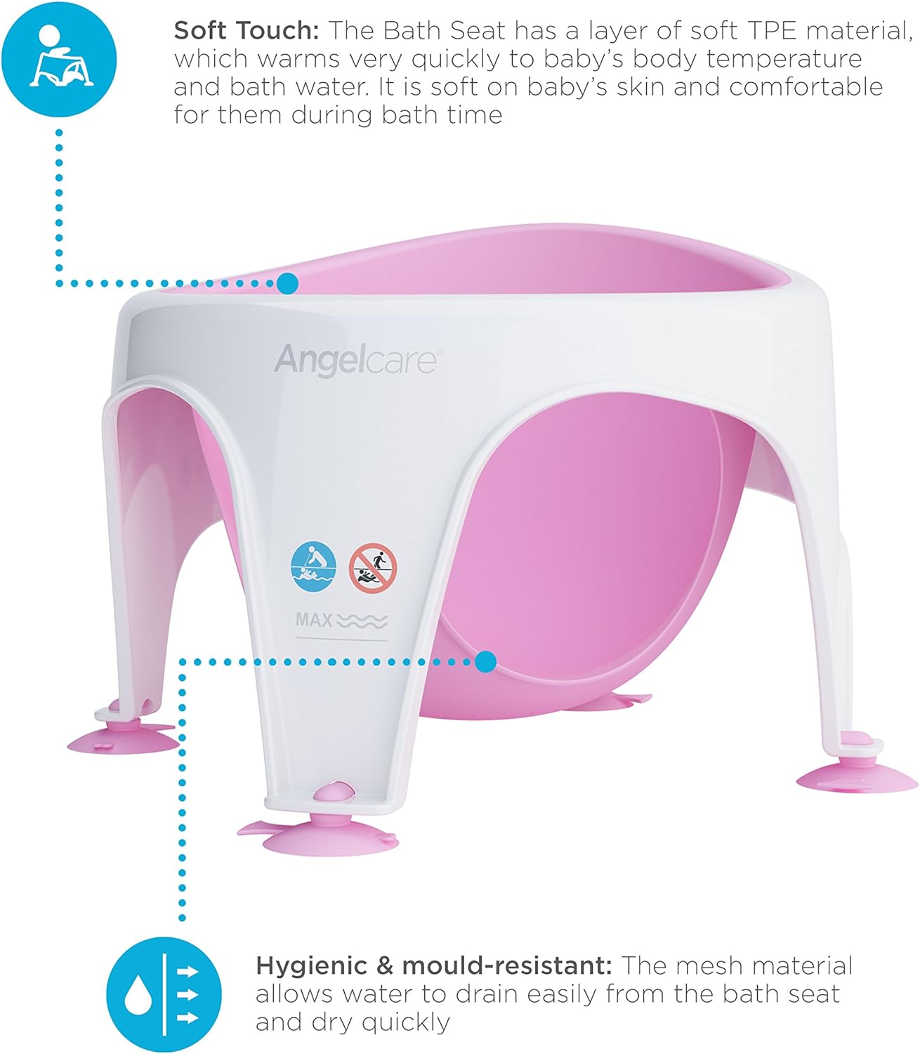 angelcare bath seat pink