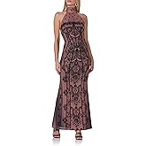 AFRM Womens Arlette Halter High Neck Open Back Maxi Bodycon Dress