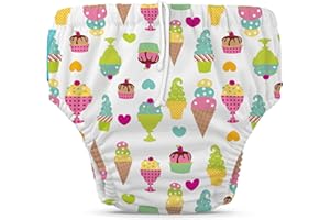 Charlie Banana Reusable Swim Diaper, Gelato, X-Large
