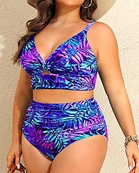 Daci Plus Size Two Piece Swimsuits - Women High