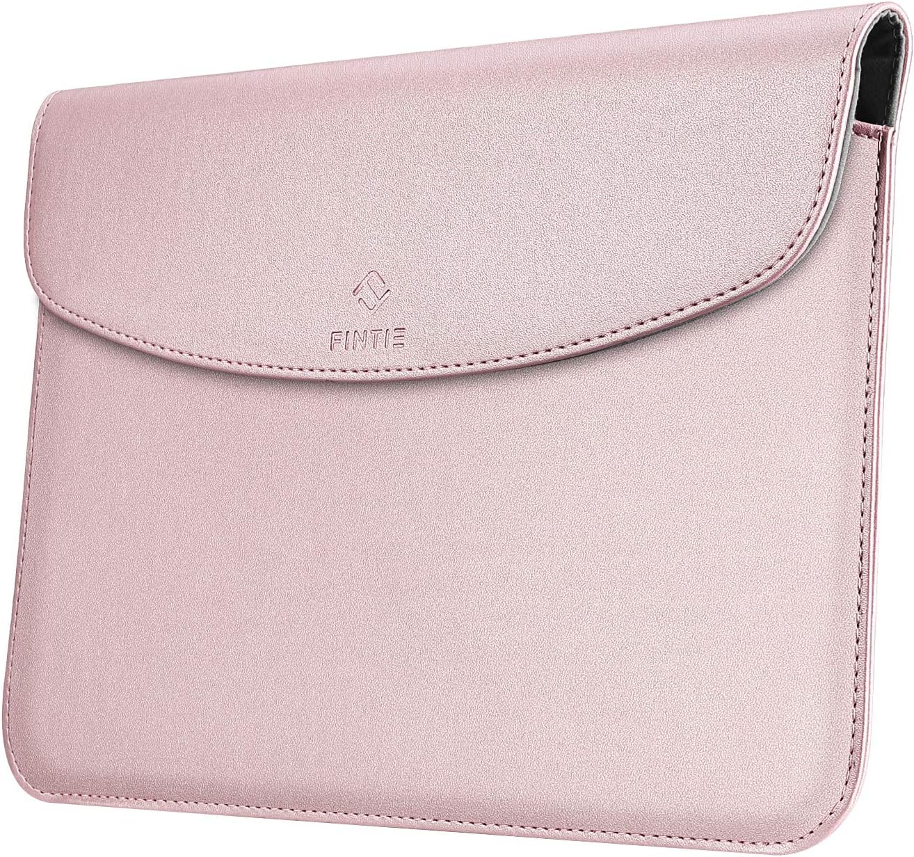 Fintie Sleeve Case for New Microsoft Surface Go 2 2020 / Surface Go 2018 - Slim Fit Premium Vegan Leather Protective Cover with Stylus Loop, Compatible with Type Cover Keyboard, Rose Gold