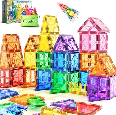 Magnetische Bausteine Spielzeug ab 3 jahre, Sensorik spielzeug für kinder