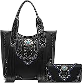 Western Style Cowgirl Woven Fringe Crocodile Gorgeous Purse Conchos Country Tote For Women Handbag Shoulder Bags Wallet Set