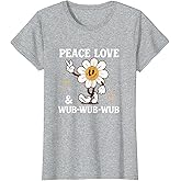 Peace Love And Wub Techno House Music Rave EDM Riddim DNB T-Shirt