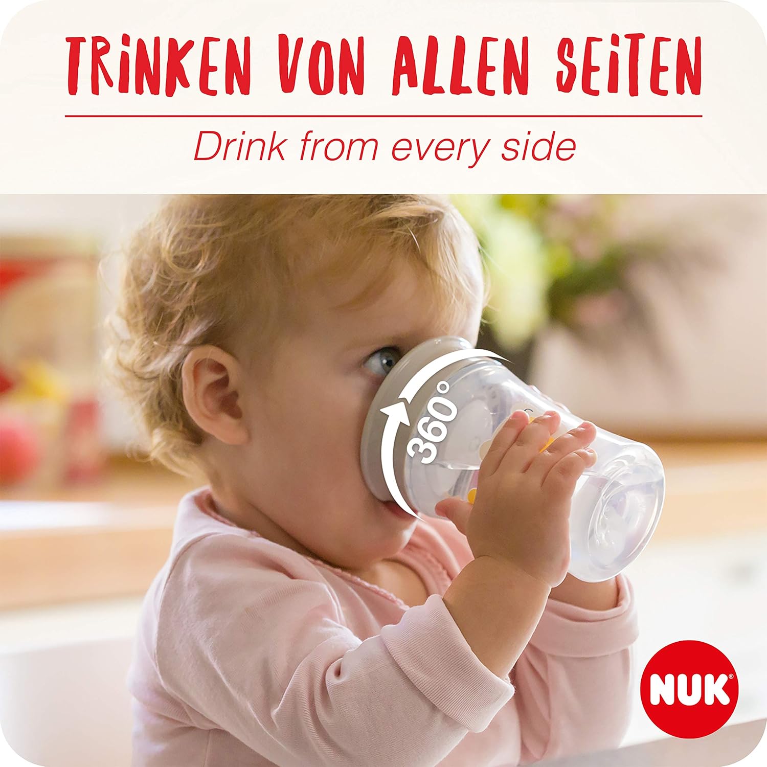 Nuk Magic Cup Tasse D Apprentissage A Boire Rebord A 360 Disque En Silicone Etanche Modeles Aleatoires Amazon Fr Bebes Puericulture
