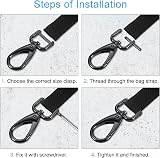 sourcing map 2Pcs Gold Lobster Claw Clasp 15mm D Ring Hook with Screwdriver view 5