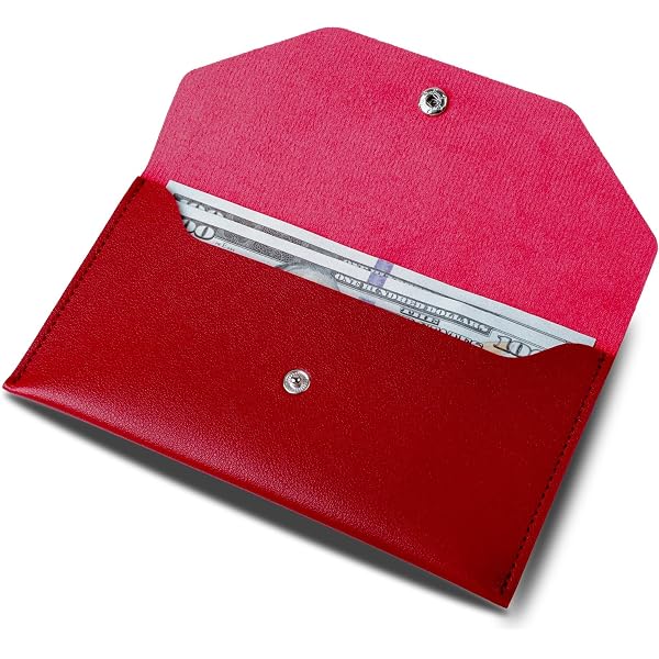 Porte-billets En Similicuir - 2 Enveloppes Réutilisables, Imperméables, Pour Femmes Et Filles, Rangement Argent Et Cartes