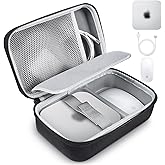 Hard Travel Case Compatible with Apple 2024 Mac mini M4/M4 Pro Desktop Computer Bag, for KAMRUI GK3 Plus, GMKtec G5/G9/M5 Plus, Beelink Mini S12/S13 Pro Protective Carrying Case Protector, Black