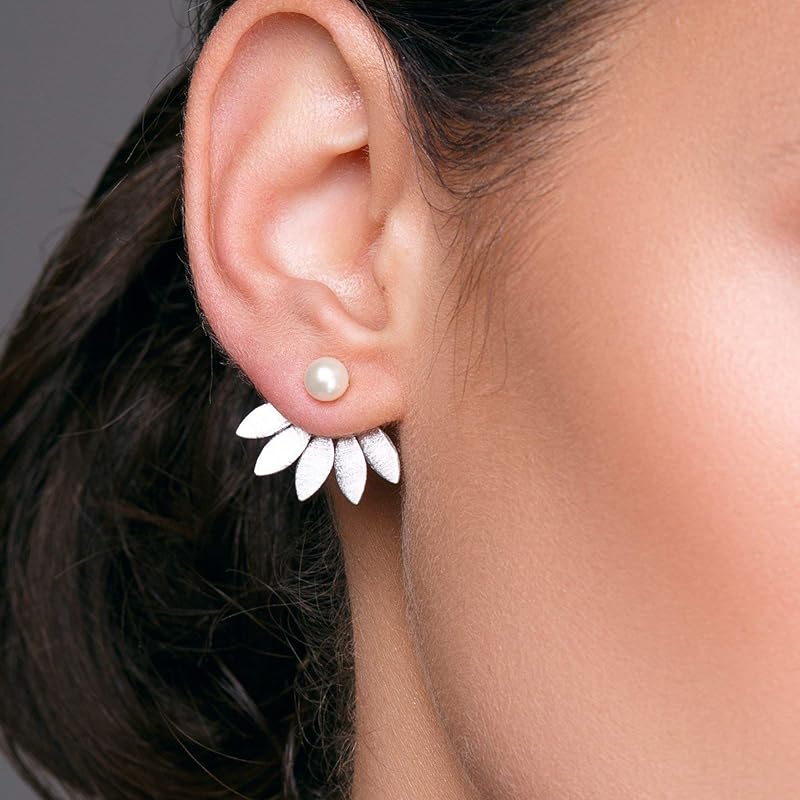 Dainty studs Statement earring jackets gift, ear jacket