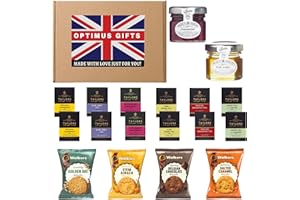 OY GIFTS Great British Tea Hamper - Taylors of Harrogate English Teas and with 4x Walkers Biscuits, Tiptree Pure Honey and Tiptree Strawberry Preserve | Ideal Gifts For Tea Lovers