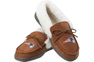 FOCO Womens NFL Team Logo Tan Moccasin Slippers