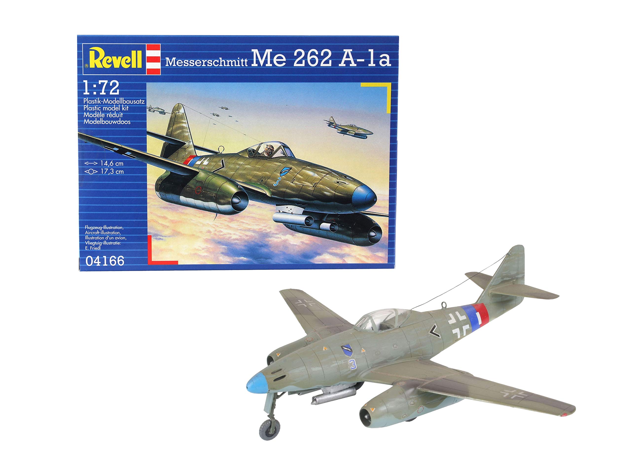 Revell 04166 Messerschmitt Me 262 A1a 1:72 Scale Unbuilt/Unpainted Plastic Model Kit