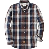 Dubinik&reg; Mens Long Sleeve Button Down Shirts Casual Soft Plaid Shirt Men | Lightweight, Breathable, Comfortable, Work, One Pocket, Regular Fit, Vintage, Classic, Spring, Summer, Fall, Winter