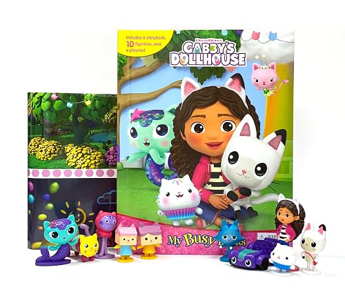 Gabby's Dollhouse My Busy Books - Storybook, 10 figurines, playmat