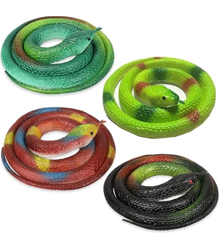 de Serpiente Falso - Serpientes de Goma de Silicona | de Broma de Serpiente de Apariencia Realista | Modelo Serpiente Multiusos | Figura de Serpiente de Larga duración de Serpiente Falso - Serpientes de Goma de Silicona | de Broma de Serpiente de Apariencia Realista | Modelo Serpiente Multiusos | Figura de Serpiente de Larga duración