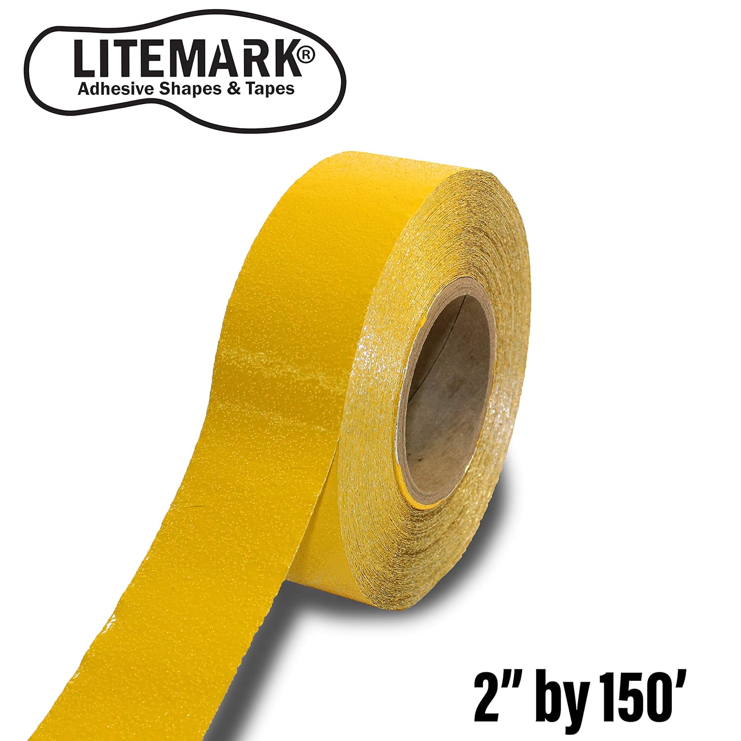 ifloortape Yellow Reflective Foil Pavement Marking Tape Conforms to Asphalt Concrete Surface 2 Inch x 150 Foot Roll