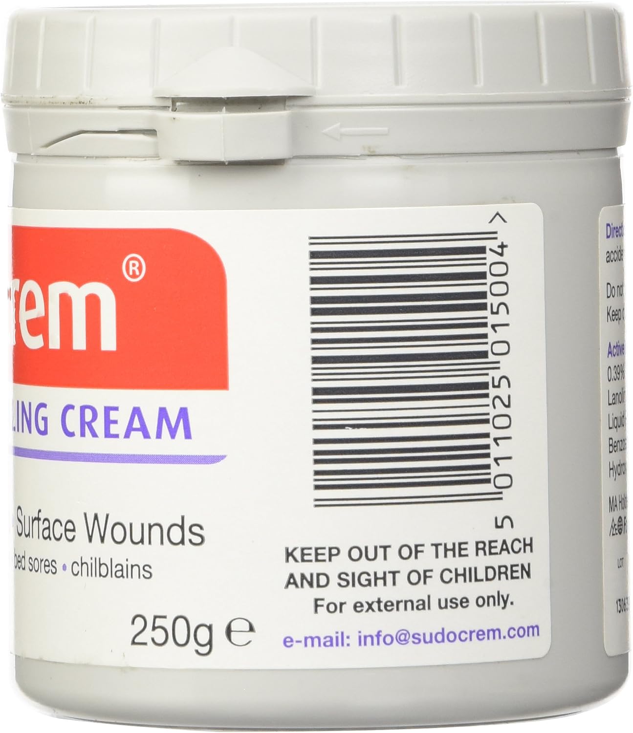 Sudocrem Antiseptic Healing Cream for Nappy Rash Eczema, Surface Wounds, Sunburn, Minor Burns, Acne, Bed Sores and Chilblains, 250g - Image 3