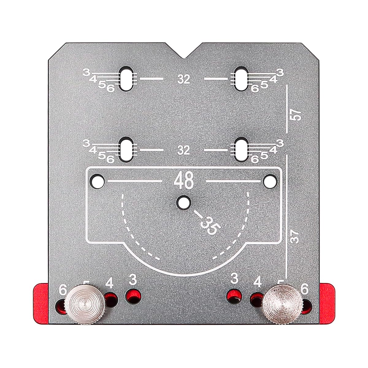 CENPEK Door Hinge Jig Adjustable Distance Between Hinge Hole Edges Aluminium Alloy Cabinet Hinge Jig for 35mm Hinges