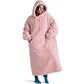Bedsure Wearable Blanket Hoodie, Valentines Day Gifts for Her Wife Women Girlfriend, Shaggy Sherpa Oversized Hooded Blanket