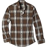 Orvis Perfect Flannel Shirt for Men - 100% Brushed Cotton Long Sleeve Men’s Flannel Shirt with Faux-Suede Trim