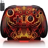 PC Controller with Hall Effect Joysticks &amp; Trigger, Wireless PC Gaming Controller with Charging Dock &amp; RGB Design, 1000Hz Polling Rate, No Drift, Programmable Back Buttons, Turbo, Gaming Controller for Windows PC/Switch/Android/iOS