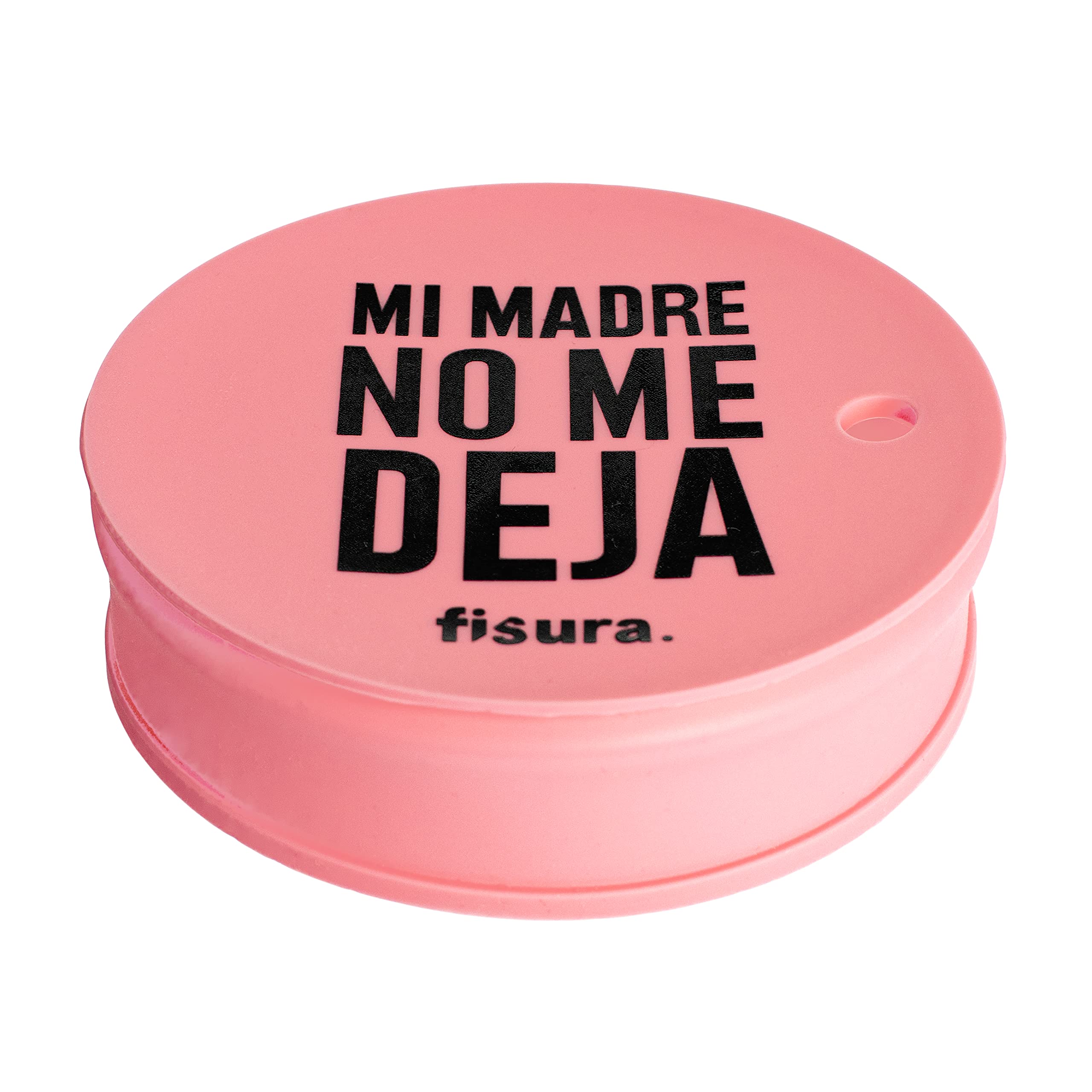 Fisura - Anti-Spike Drinks Covers. Original Drinks Cover for Parties Reusable. Anti-Drug Protection for Glass Made of BPA Free Silicone. (Pack 3, Mi Madre, Pink)