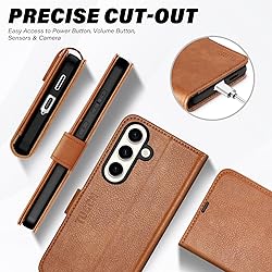TUCCH Wallet Case for Galaxy S25 5G with [TPU