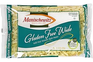 Manischewitz Gluten Free Wide Egg Noodles (4 Pack) Yolk Free, Kosher For Passover and All Year Round Use