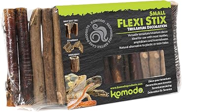 Komodo Flexi Stix Small Terrarium Decor Brown Natural Hide Bridge