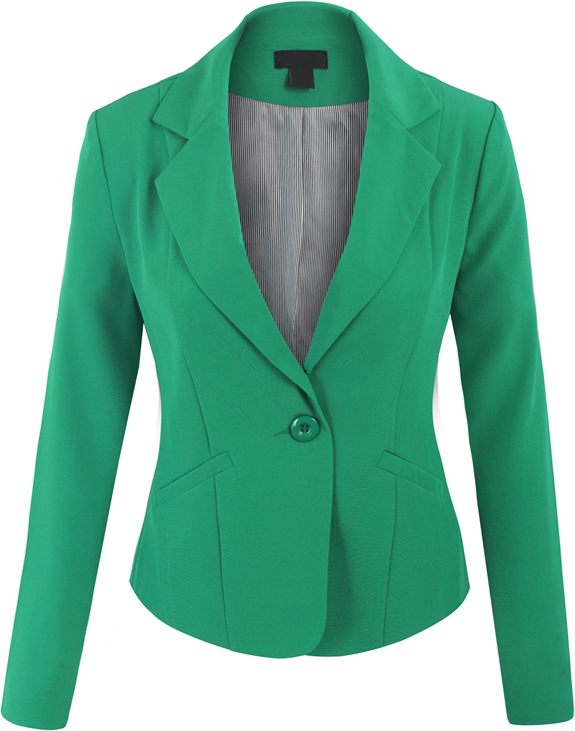BEKDO Womens Classic Everyday Casual Work Solid Color Blazer